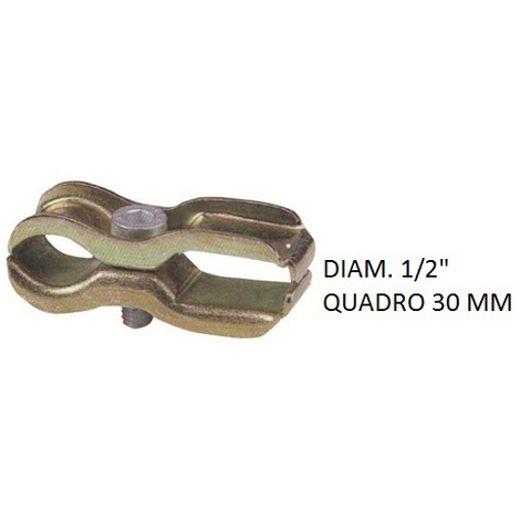 MORSETTO BARRA ZINC. 30 X 1/2